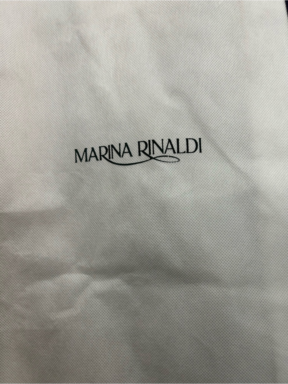 Marina Rinaldi Linen Tunic/ Mini Dress Oversized Button Front Italy Neutral - Picture 8 of 9